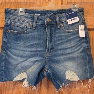 Old Navy Blue Distressed Denim Shorts